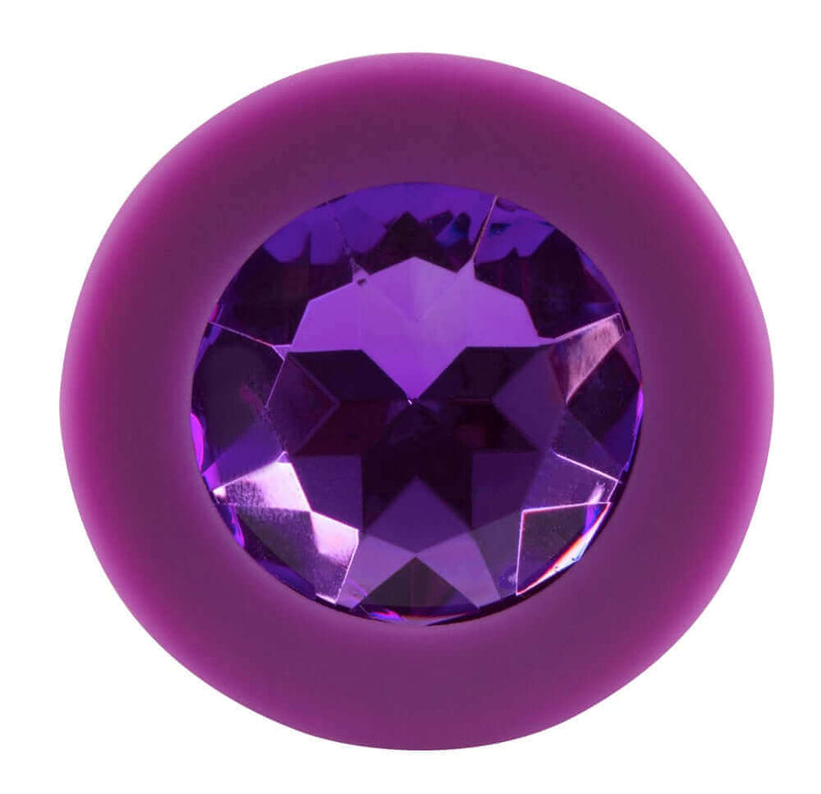 Plug anal diamant violet - Medium