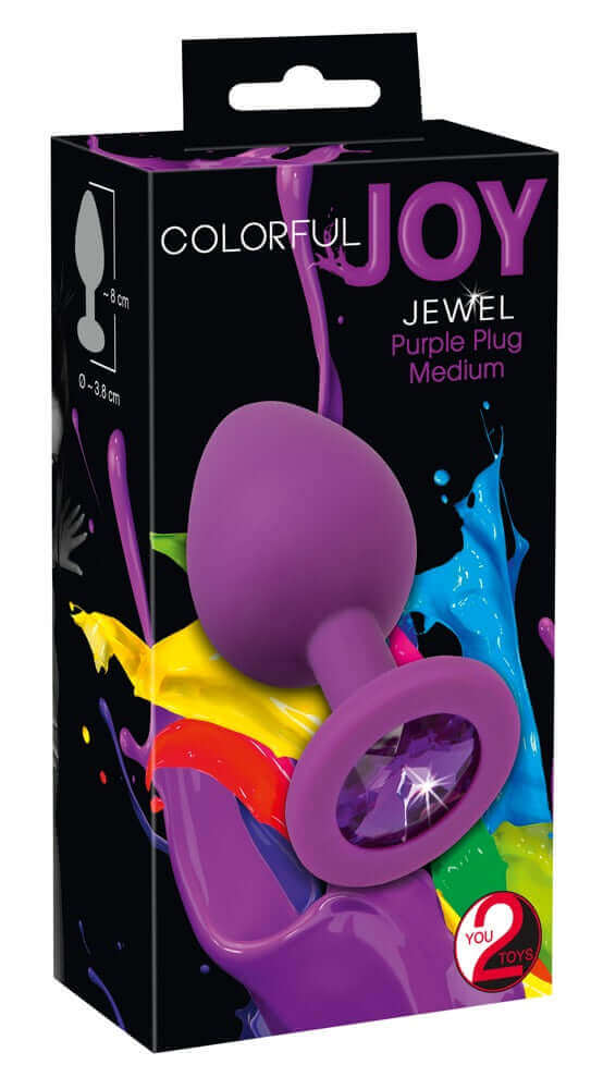 Plug anal diamant violet - Medium