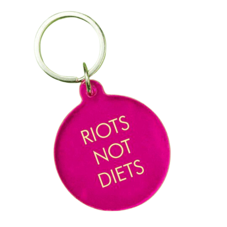 Porte-clés "Riot not Diets"