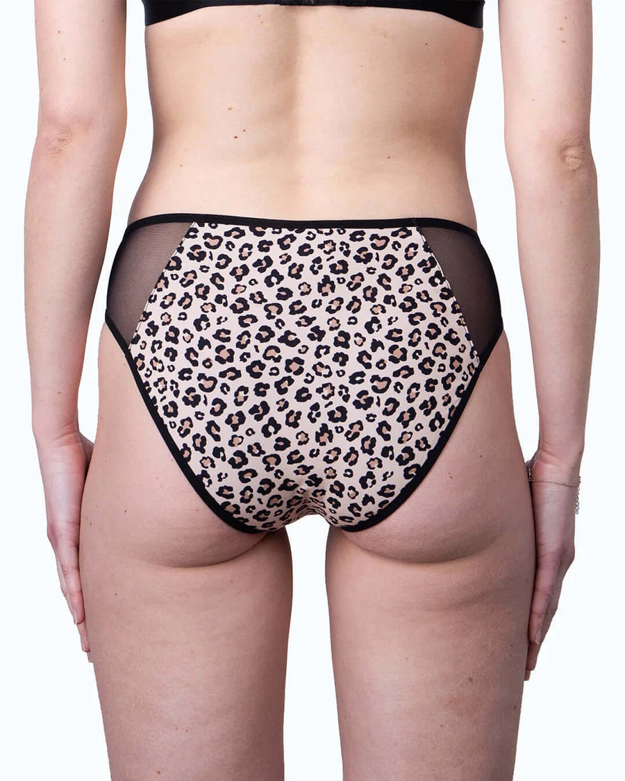 Culotte menstruelle léopard