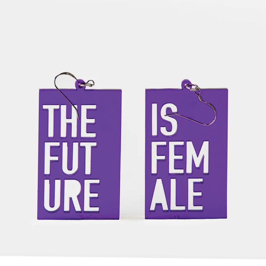 Boucles d'oreilles "The Future is Female"