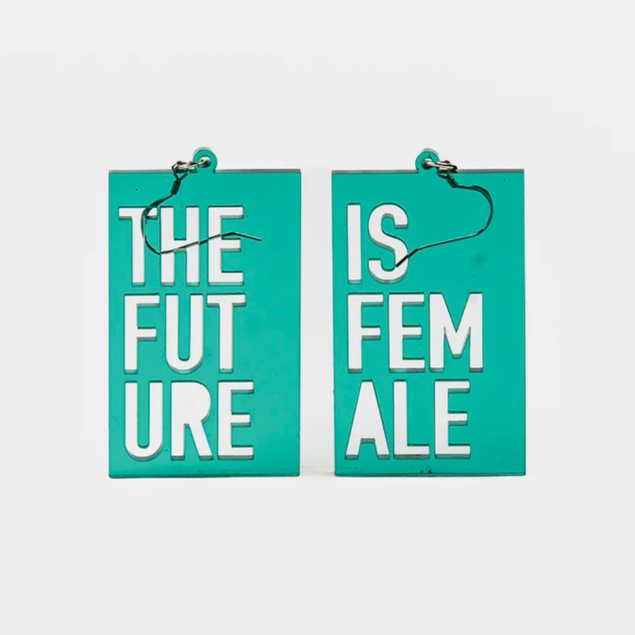 Boucles d'oreilles "The Future is Female"