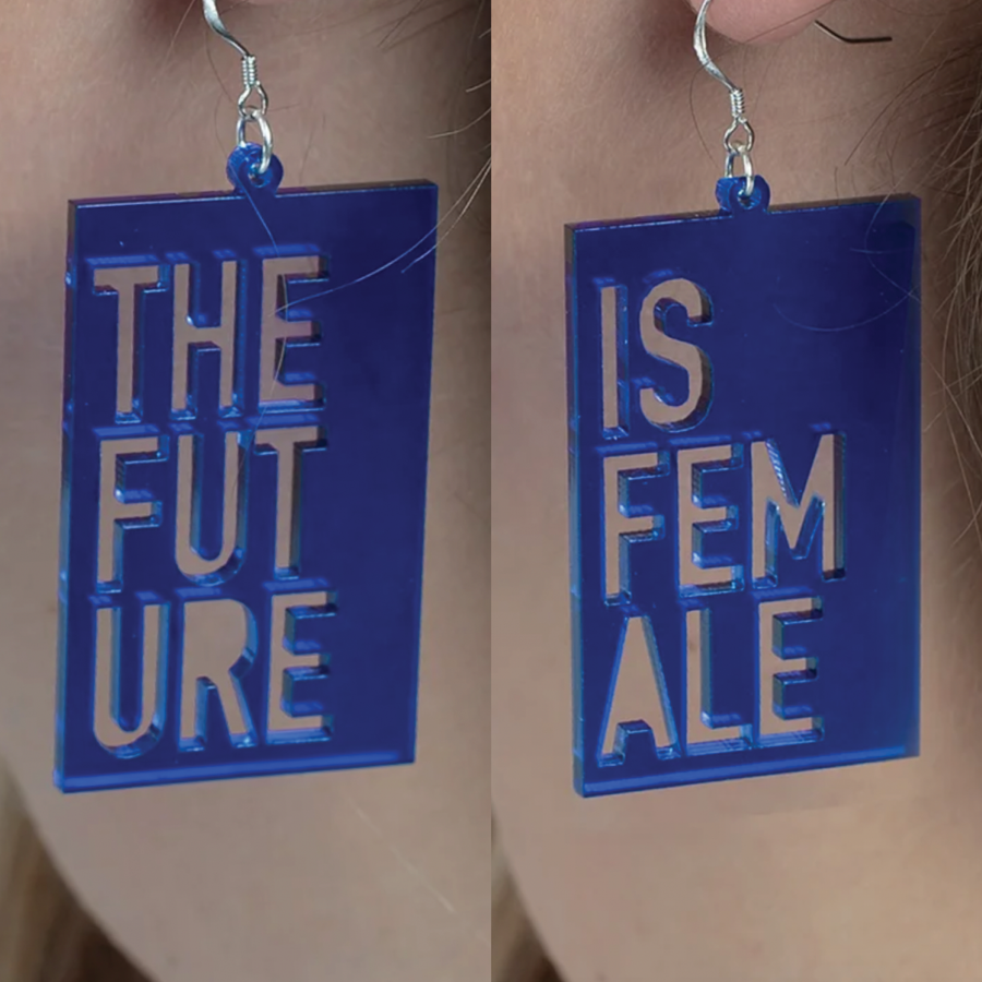 Boucles d'oreilles "The Future is Female"