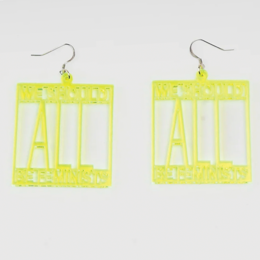 Boucles d'oreilles "We Should All Be Feminist"