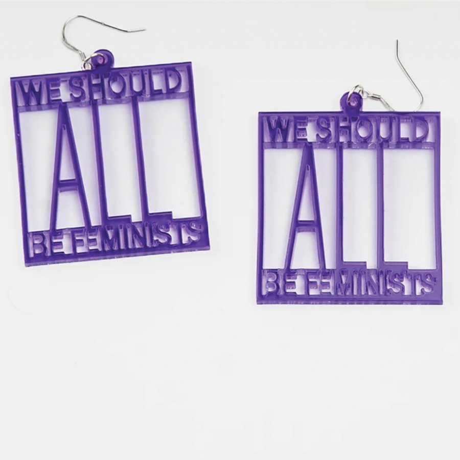 Boucles d'oreilles "We Should All Be Feminist"