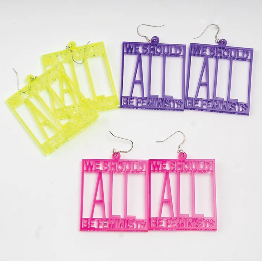 Boucles d'oreilles "We Should All Be Feminist"