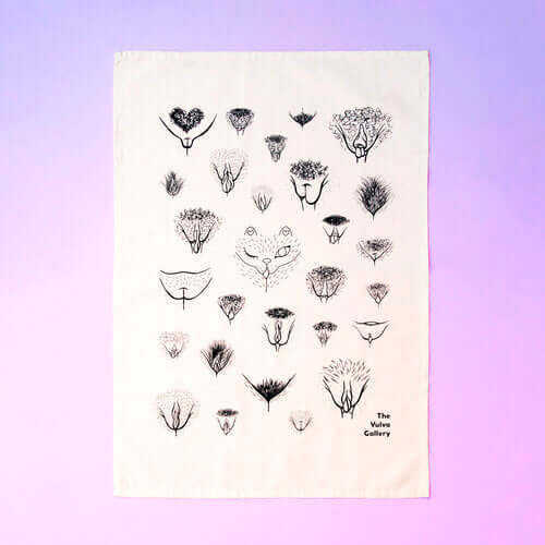 Linge de cuisine "vulva diversity"