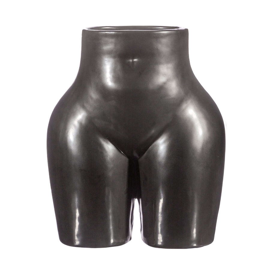 Grand vase "body" noir
