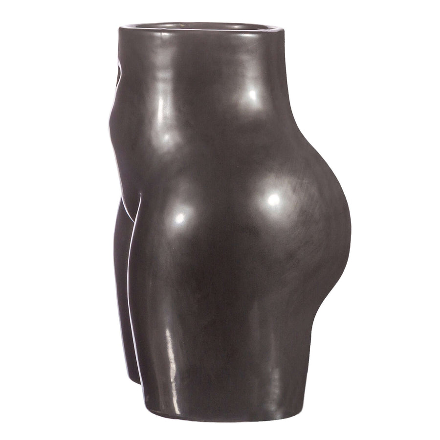 Grand vase "body" noir