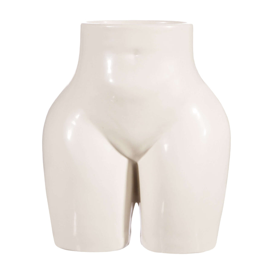 Grand vase "body" blanc