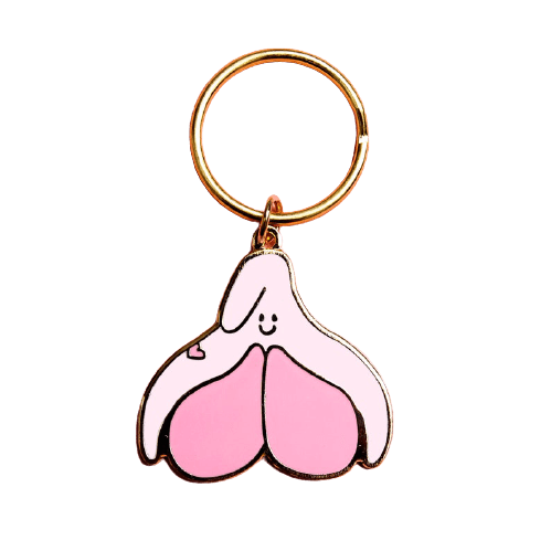 Porte-clés  Happy clitoris rose | klit.