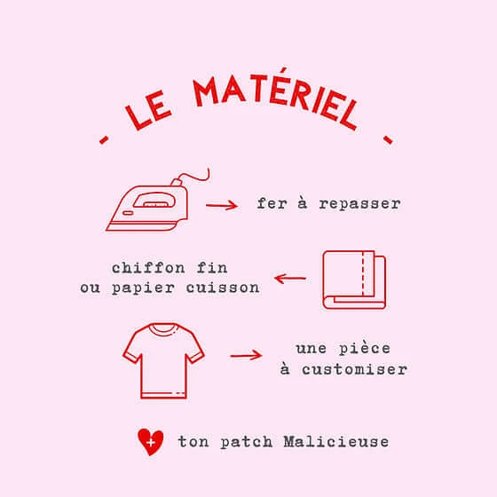 Patch thermocollant "Power Mama" de Malicieuse